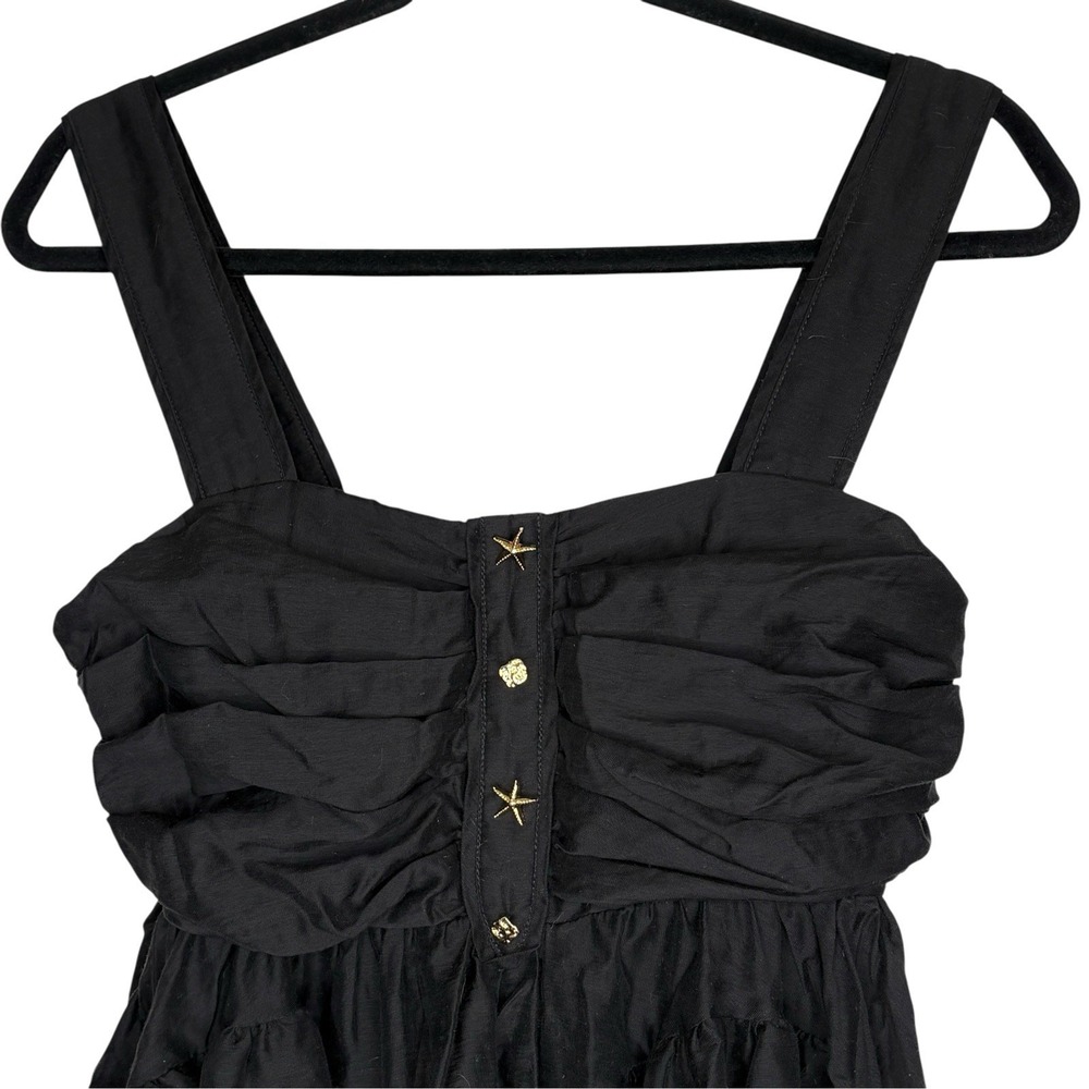 Ciebon Babydoll Peplum Cami Top S Boho Resort Coastal Whimsigoth Nautical NEW - Picture 3 of 9